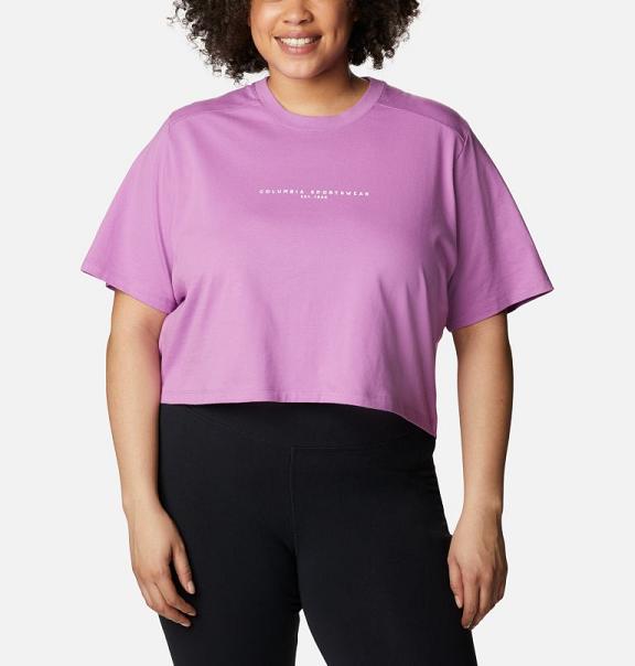 Columbia Womens T-Shirt Sale UK - Sun Trek Clothing Pink UK-578633